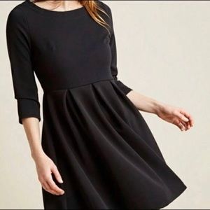 Fervour Modcloth Black Midi Dress 2X